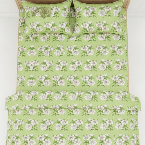 TEST — End-to-End Green Floral Double Bedsheet